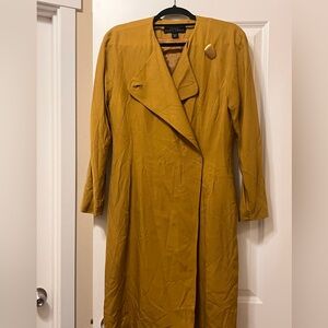 Ellen Tracy Mustard Trench Coat